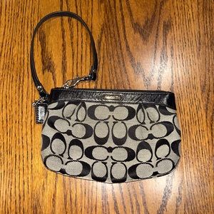 Coach Black Label Print Wristlet